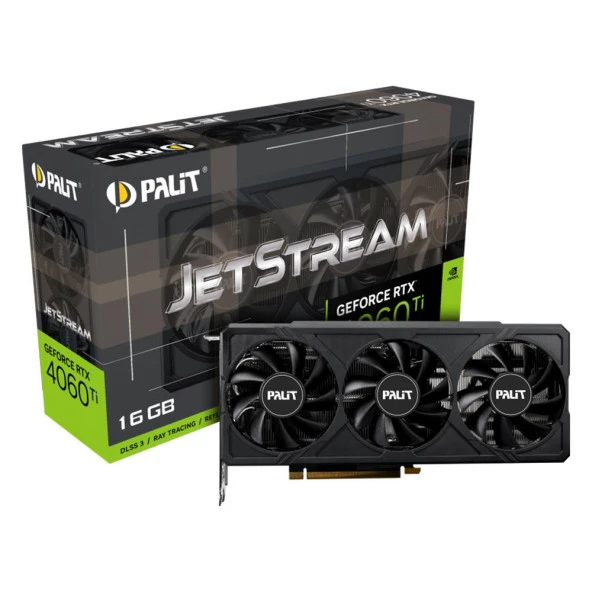 Palit Nvidia Geforce RTX4060Ti Jetstream 16GB 128Bit GDDR6 Ekran Kartı