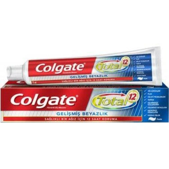 Colgate Diş Macunu Total 12 Gelişmiş Beyazlık 50 ml