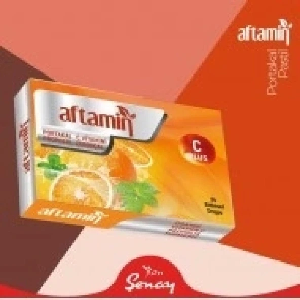 Aftamin Portakal Pastil - 24 Adet