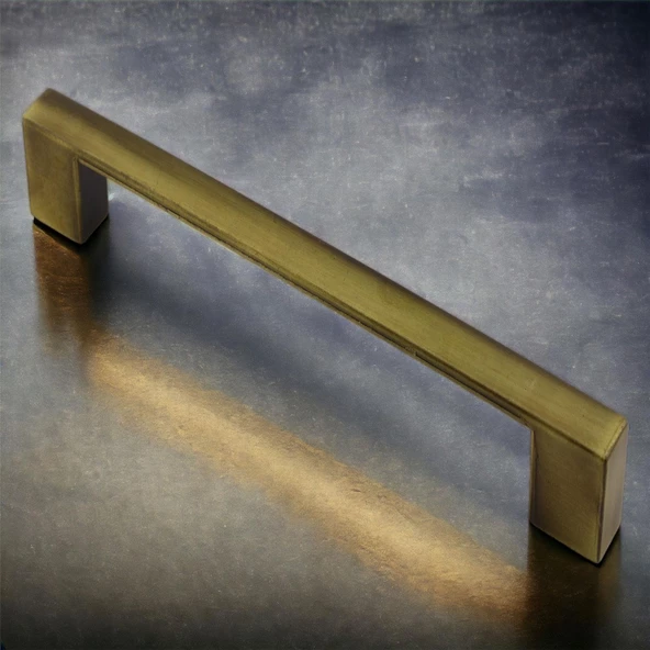Gölcük Düz Metal Eskitme Antik Sarı 160 mm Mobilya Mutfak Çekmece Dolap Dolabı Kulpu Kulbu Kulpları - 5