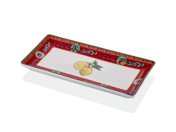 LAMEDORE SUMMER 2 Lİ KÜÇÜK DİKDÖRTGEN TABAK 26,5*13 CM