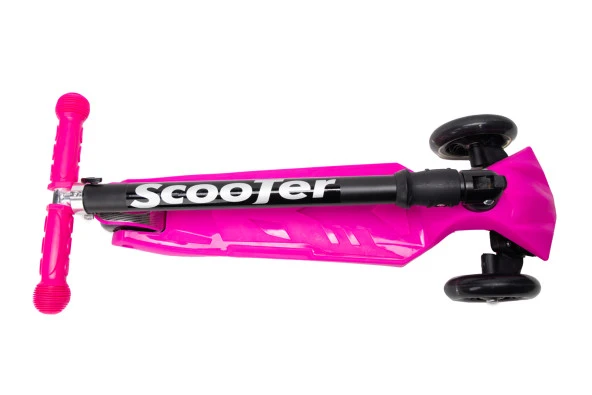 Xslide Işıklı Tekerlekli Scooter-PEMBE - 6