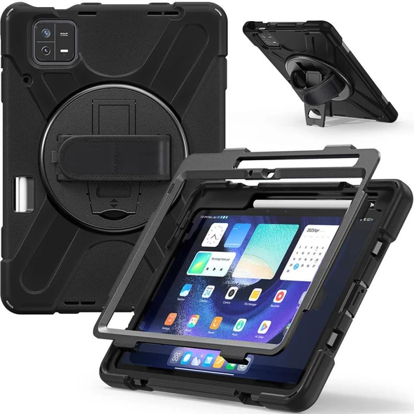 Xiaomi Pad 6 Defender Askılı Zırhlı Tank Case