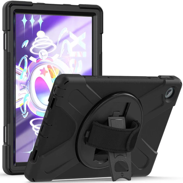 Lenovo Tab M10 Plus 3. Jenerasyon TB-125FU TB-128FU Defender Askılı Zırhlı Tank Case