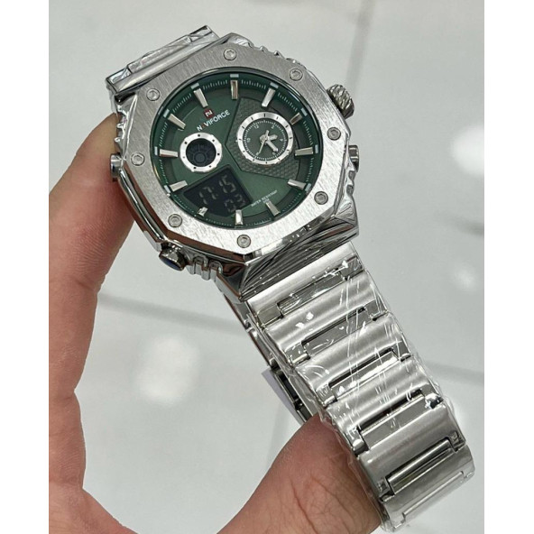 Naviforce Dijital - Analog Çelik Kordon Kol Saati - 2