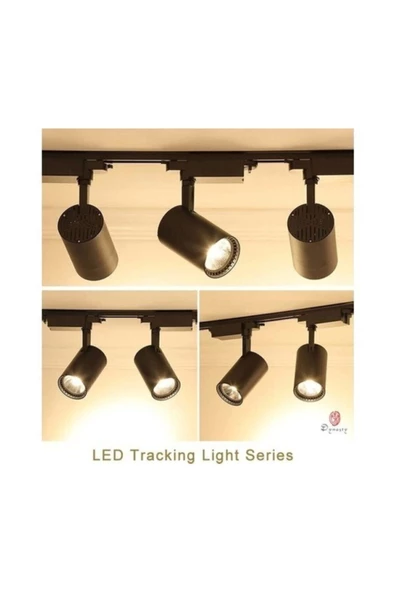 Deparsistem 30 W Ray Spot Vitrin Mağaza Armatürü Siyah Kasa 6'lı Günışığı Işık - 3