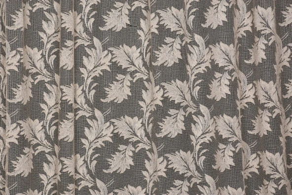 YAPRAK MODEL TÜL VİZON RENK TEK KANAT Hazır Pileli Fon Perde 300*260 - Resim 3