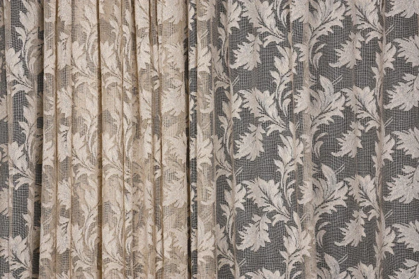 YAPRAK MODEL TÜL VİZON RENK TEK KANAT Hazır Pileli Fon Perde 300*260 - Resim 4