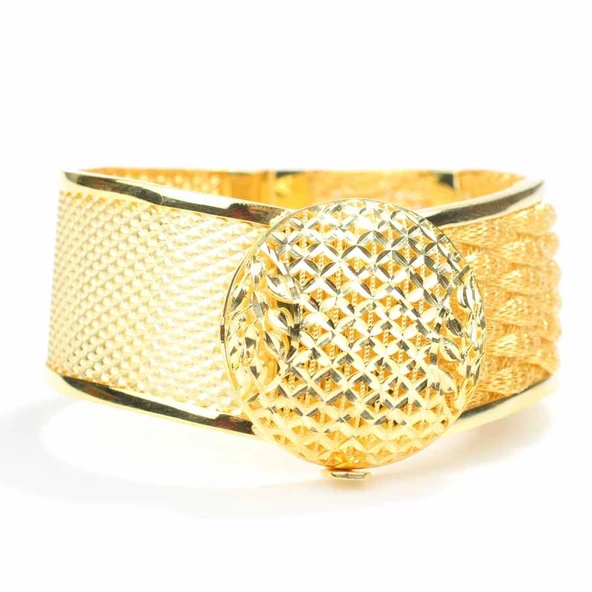 925 Ayar Gümüş Saç Örgüsü Tasarımı Yaprak Kalem İşleme Kaşlı Bilezik ürün görseli