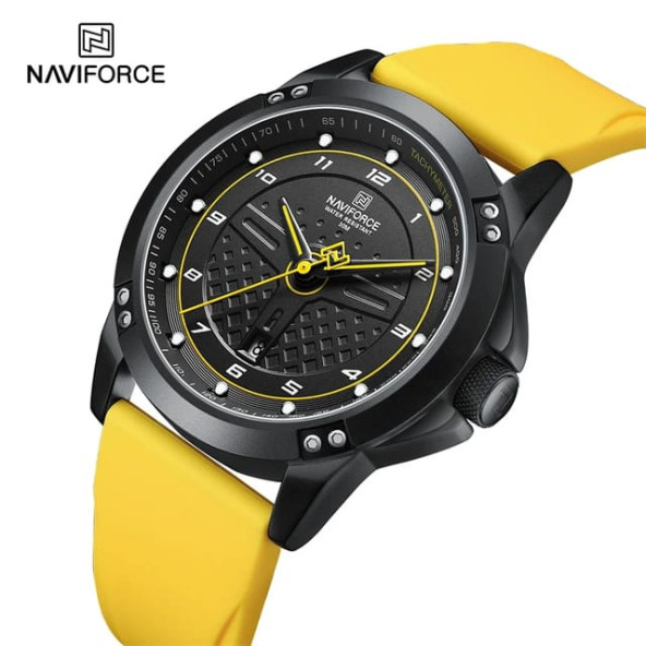 Naviforce Analog Sarı Silikon Kordon Kol Saati ürün görseli 1