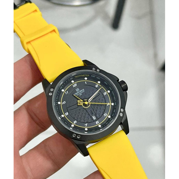 Naviforce Analog Sarı Silikon Kordon Kol Saati - Resim 2