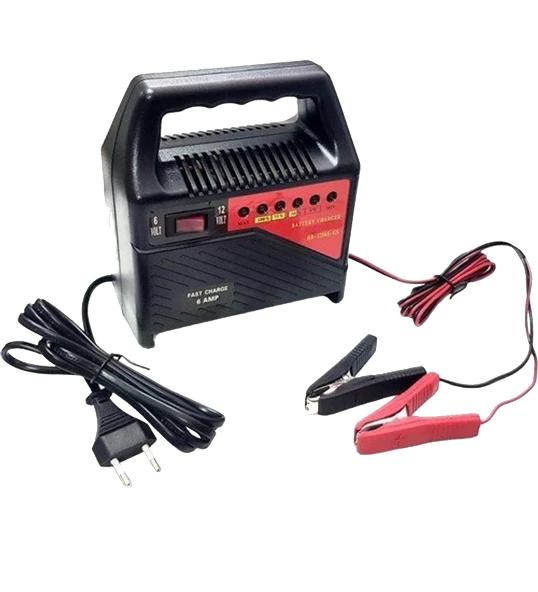 12 Volt - 6 Volt 6 Amper Led Göstergeli Akü Şarj Cihazı