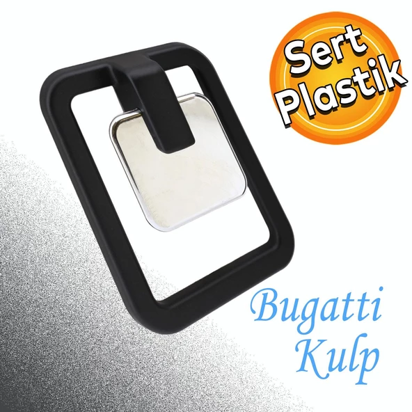 Mobilya Konsol Büyük Bugatti Sarkaç Dolap Çekmece Kulpu Kulbu Krom Mat Siyah Plastik Kulp
