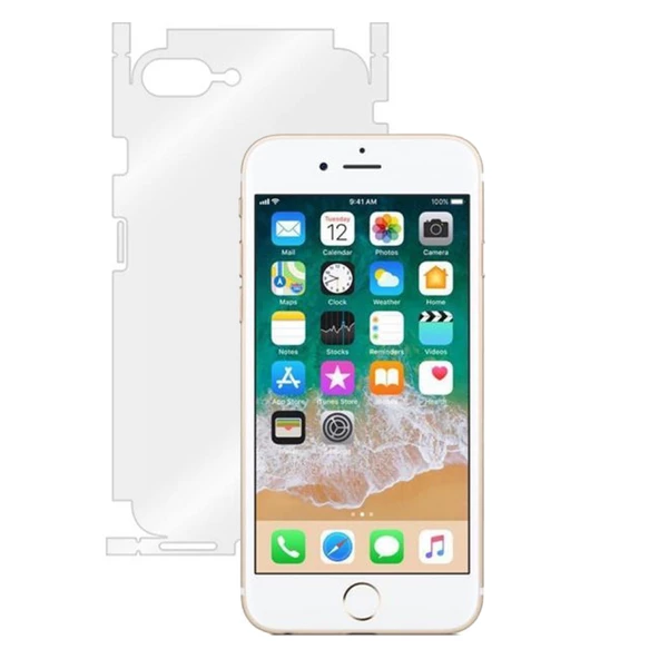 İphone 5-5S-5 SE Uyumlu Arka Koruma 360 Full Kaplama ARKA (Şeffaf)