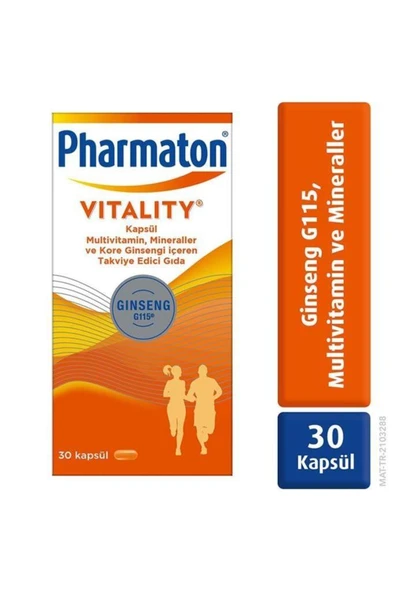 Pharmaton Vitality 30 Kapsül - Resim 8