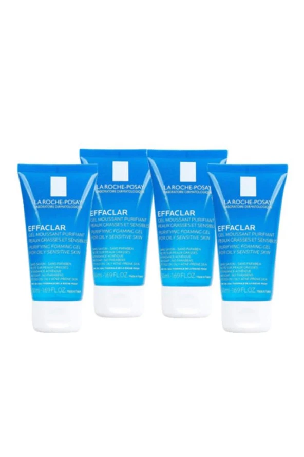 Effaclar Jel 50 Ml X 4 Adet | Taşıma Boy Effaclar Set