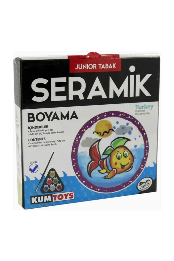 Seramik Boyama 18*18 Junior Tabak / Kedi