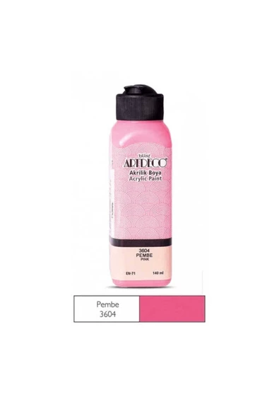 ARTDECO 140 ML AKRİLİK BOYA  PEMBE 3604