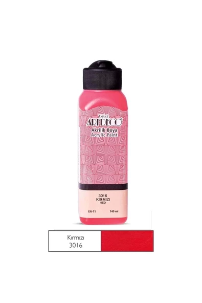 ARTDECO 140 ML AKRİLİK BOYA KIRMIZI