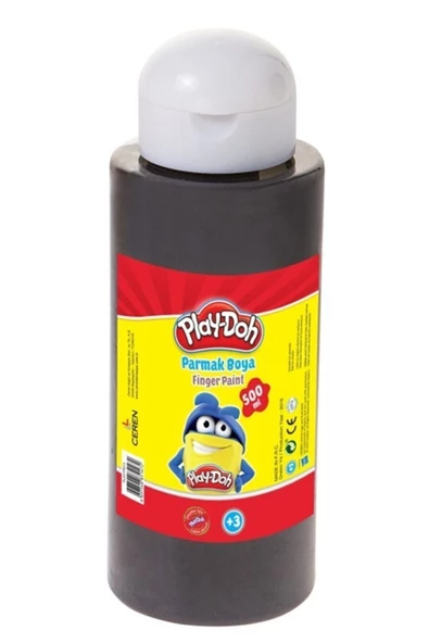 PLAYDOH PARMAK BOYASI 500 ML SİYAH