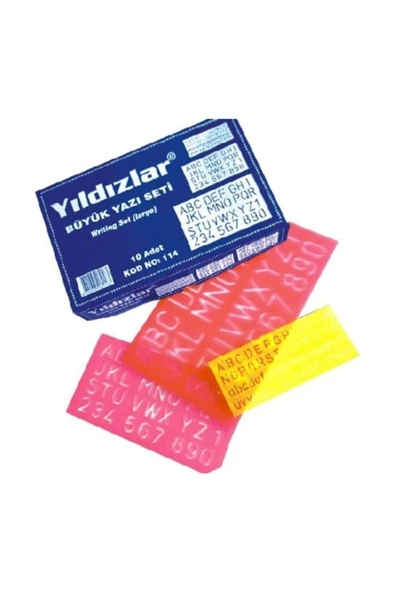 YLD 114  YILDIZLAR BÜYÜK YAZI SETİ 3 LÜ