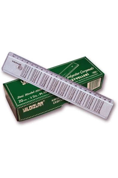 YILDIZLAR 20CM CETVEL POLYESTER ÇARPMALI