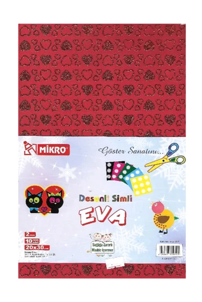 MİKRO EVA 010 10 RENK DESENLİ SİMLİ