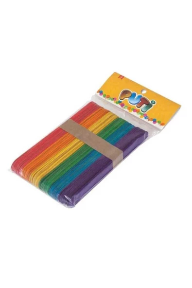 VİVA AHŞAP KÜÇÜK ÇUBUK RENKLİ 50 Lİ