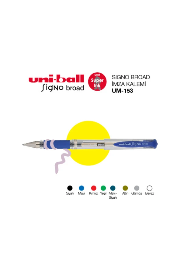 -ball Um-153 Siyah Broad Jel Kalem