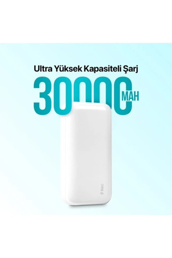 Ttec Recharger Ultra 2BB190 Siyah 30000 mAh Powerbank