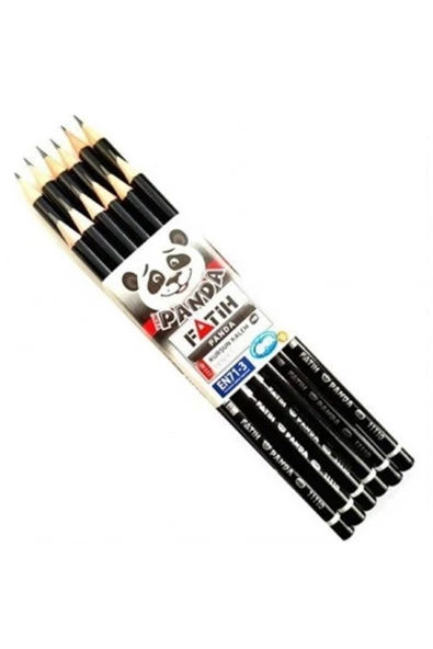 Panda Yuvarlak Kurşunkalem 12'li