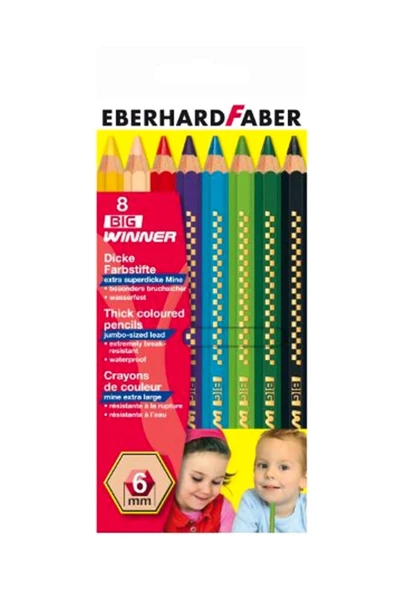 EBERHART FABER JOMBO 8 Lİ KURU BOYA