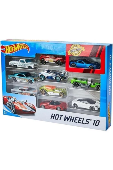 48864\54886 HOT WHEELELS 10 LU ARABA SETİ