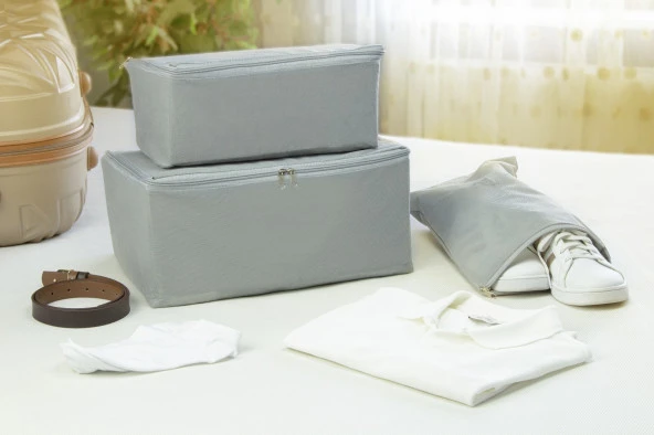 3lü Bavul Düzenleyici Valiz Düzenleyici Seyahat Organizeri Çanta Organizeri Valiz içi Düzenleyici - 3