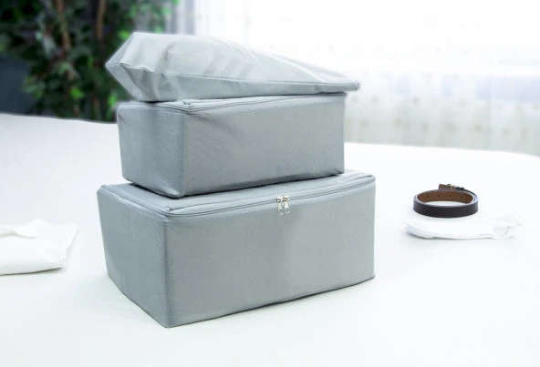 3lü Bavul Düzenleyici Valiz Düzenleyici Seyahat Organizeri Çanta Organizeri Valiz içi Düzenleyici - 4