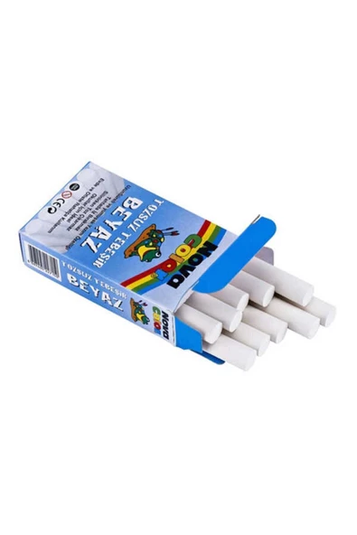 N.COLOR TOZSUZ TEBEŞİR 10LU BEYAZ