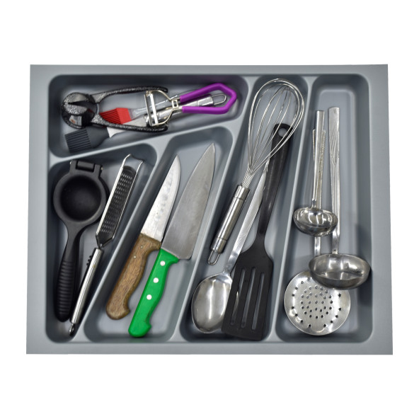 Vilinze Çekmece İçi Kepçelik Gri - 3