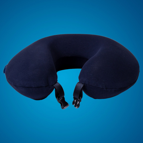 viscomavi Visco Seyahat Yastığı (ORTOPEDİK VİSCO SEYAHAT YASTIĞI BOYUN YASTIĞI VİSCO YASTIK BOYUNLUK LACİVERT) - 4