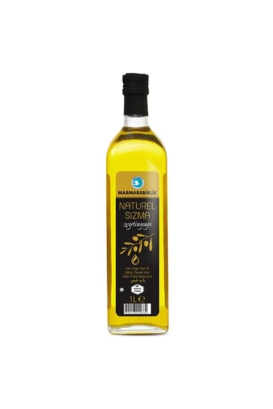 Marmarabirlik Naturel Sızma Zeytinyağı 1lt. Cam Şişe