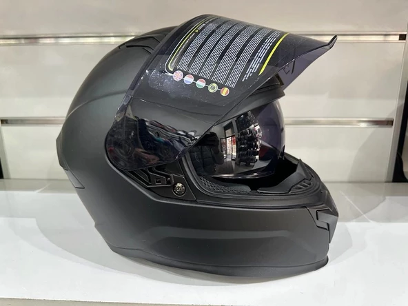 KASK MTS PRO 910 GÜNEŞ GÖZLÜKLÜ MAT SİYAH - 2