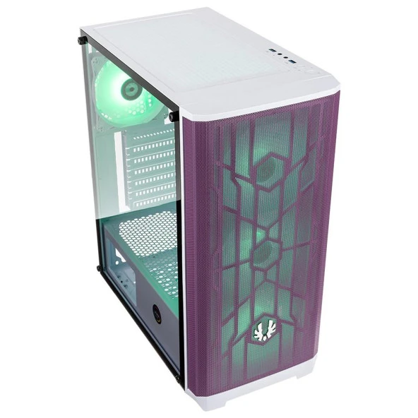 Bitfenix Nova Mesh SE NSE-300-WWGKP-4A Tempered Glass ARGB USB 3.0 ATX Beyaz Mor Mid Tower Kasa - 3