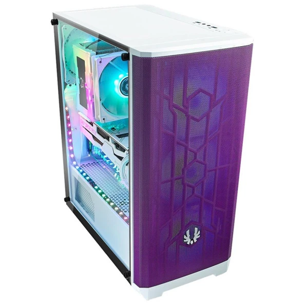 Bitfenix Nova Mesh SE NSE-300-WWGKP-4A Tempered Glass ARGB USB 3.0 ATX Beyaz Mor Mid Tower Kasa - 4
