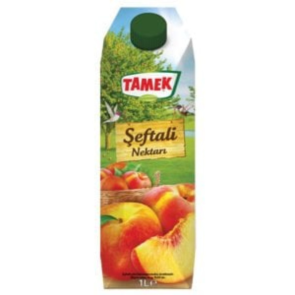TAMEK ŞEFTALİ MEYVA SUYU 1LT