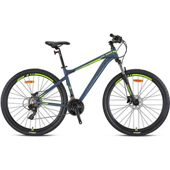 Kron Xc 100 - 27.5" Mtb - 19' - 21 Vites - H.dısc - Mat Gri-Gri/neon Sarı