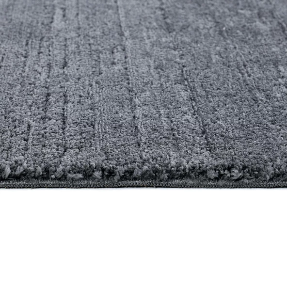 Madu Gri Yumuşak Peluş Shaggy Çocuk Odası Oturma Odası Salon Mutfak Koridor Halısı 1386Y_RN11 - 3