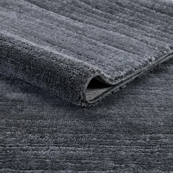 Madu Gri Yumuşak Peluş Shaggy Çocuk Odası Oturma Odası Salon Mutfak Koridor Halısı 1386Y_RN11 - 4