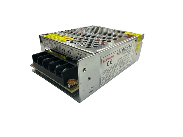 60w-12v-5A Yüksek Verimli Güç Kaynağı SMPS