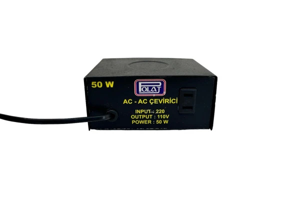 220 Giriş - 110 Çıkış  Çevirici Trafo Converter (50 W) SAÇ KASA