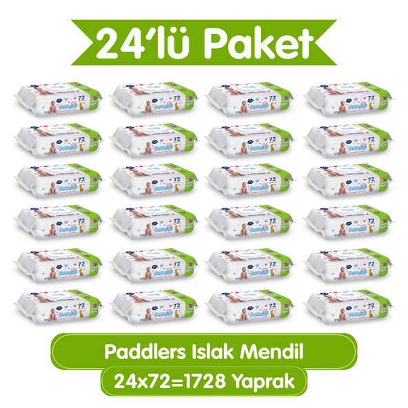 Paddlers Islak Mendil 24x72 li Koli (1728 Yaprak)