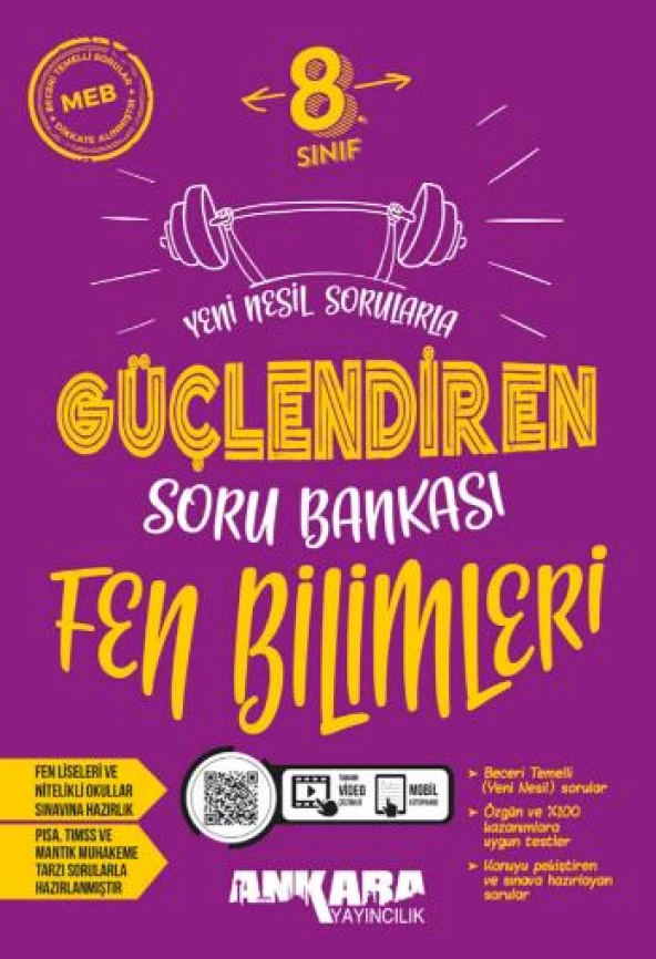 Ankara Yayıncılık 8. Sınıf Fen Bilimleri Güçlendiren Soru Bankası